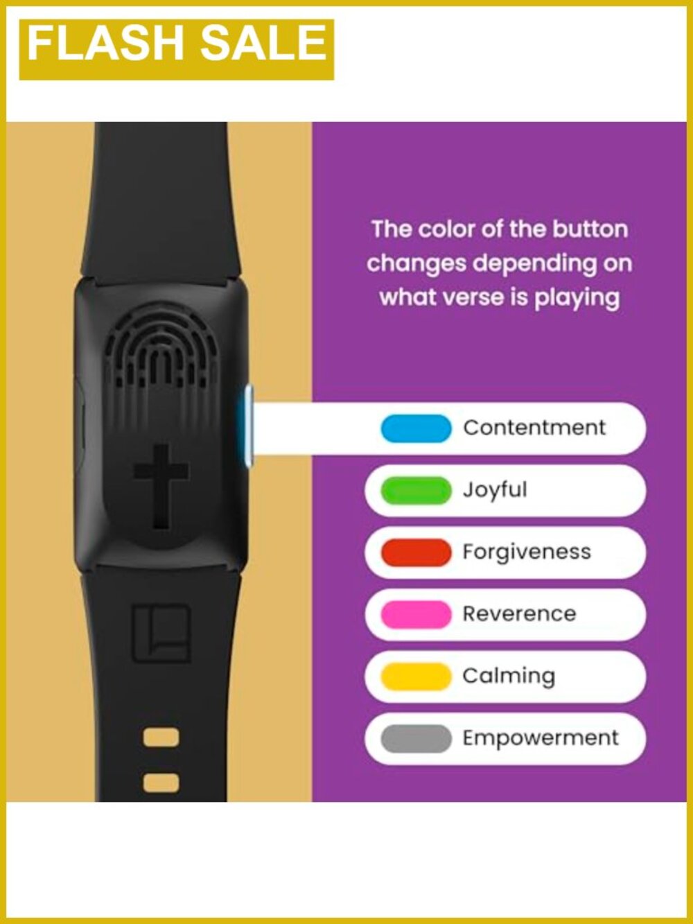 Audio Bible Wearable Scripture Speaker Bracelet Rechargeable - Picture 3 of 5